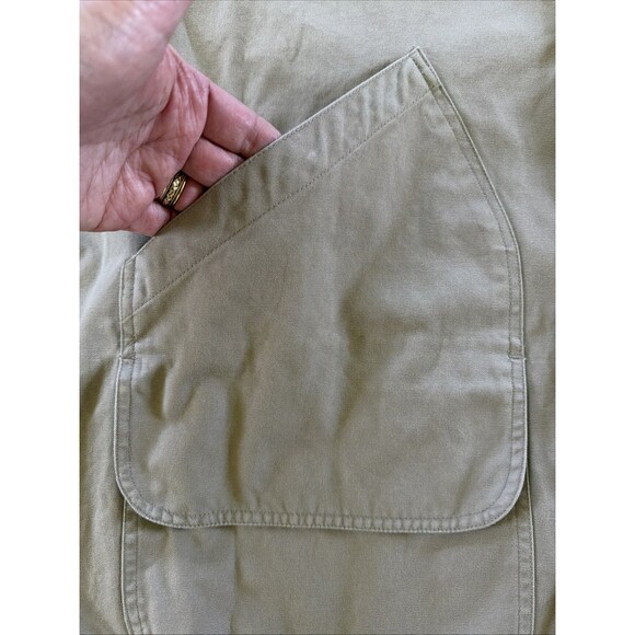 Vtg North River Barn Coat Chore Jacket Tan Men XL Corduroy Grunge Streetwear - Picture 5 of 15